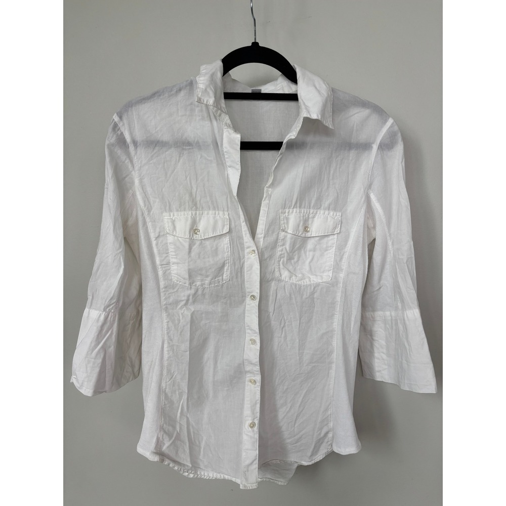 Standard James Perse White Button Down Shirt ASO Bella Swan Twilight Sz 3
